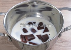 Шоколад для глазури растопить с молоком