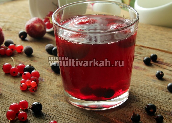 Компот из замороженных ягод в мультиварке — рецепт с фото пошагово