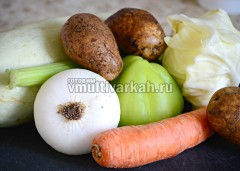 Подготовьте все овощи для запеканки